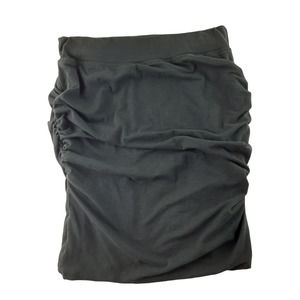 Sundry Evereve Women's Gray Ruched Pull On Mini Pencil Bodycon Skirt 1 S